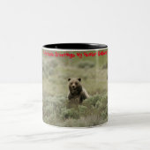 Kerstgroeten, mijn jager Gatherer Tweekleurige Koffiemok (Center)