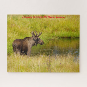 Kerstgroeten Mijn Jager Verzamelaar Legpuzzel