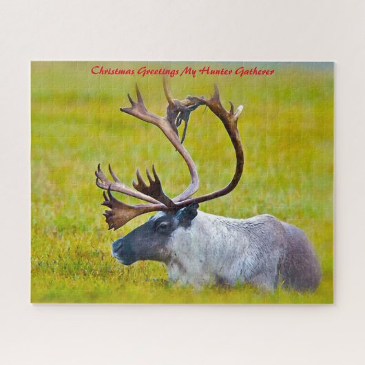 Kerstgroeten Mijn Jager Verzamelaar Legpuzzel (Horizontaal)