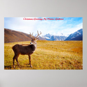 Kerstgroeten Mijn Jager Verzamelaar Poster