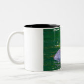 Kerstgroeten Mijn kleine bever Tweekleurige Koffiemok (Links)