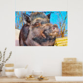 Kerstgroeten Mijn oude Boar Poster (Keuken)