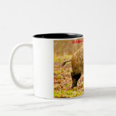 Kerstgroeten Mijn oude Boar Tweekleurige Koffiemok (Links)