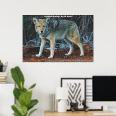 Kerstgroeten  Mijn Oude Coyote Poster (Thuiskantoor)