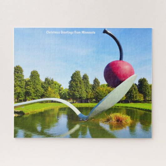 Kerstgroeten Minnesota. Jigzaag Puzzle Legpuzzel (Horizontaal)