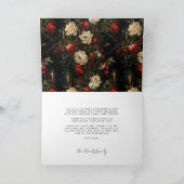 Kerstgroeten moderne witte lettertype feestdagen kaart (Binnen)