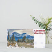 KERSTGROETEN - MT SHASTA FEESTDAGENKAART (Staand voorkant)