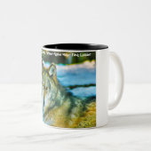 Kerstgroeten "My Partner", "Alpha Male", Tweekleurige Koffiemok (Voorkant rechts)