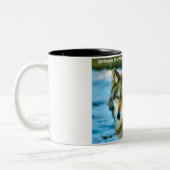 Kerstgroeten "My Partner", "Alpha Male", Tweekleurige Koffiemok (Links)