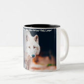 Kerstgroeten "My Partner", "Alpha Male", Tweekleurige Koffiemok (Voorkant rechts)