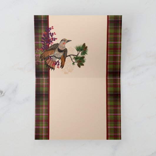 Kerstgroeten Noordelijke Flicker Kaart (Binnen)