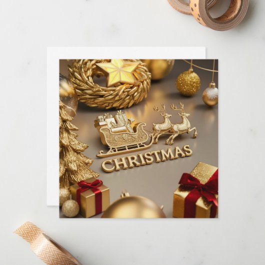 KERSTGROETEN NOTITIEKAARTJE (Voorkant / Achterkant in situ)