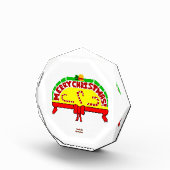 Kerstgroeten Octagonal Photo Block Fotoblokken (Rechts)