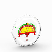 Kerstgroeten Octagonal Photo Block Fotoblokken (Links)