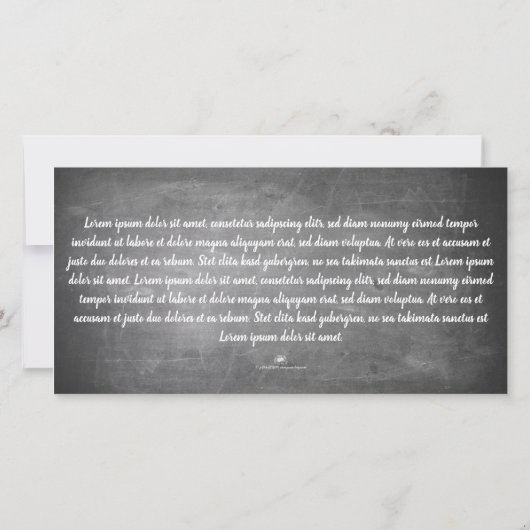 Kerstgroeten op het schoolbord (Achterkant)