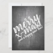 Kerstgroeten op het schoolbord (Voorkant)