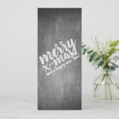 Kerstgroeten op het schoolbord (Staand voorkant)