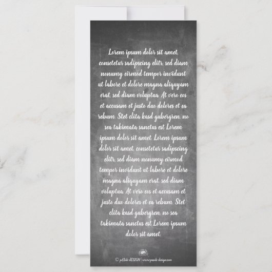 Kerstgroeten op het schoolbord (Achterkant)