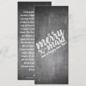 Kerstgroeten op het schoolbord (Voorkant / Achterkant)