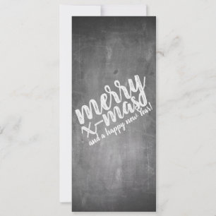 Kerstgroeten op het schoolbord