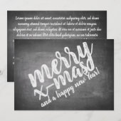 Kerstgroeten op het schoolbord (Voorkant / Achterkant)