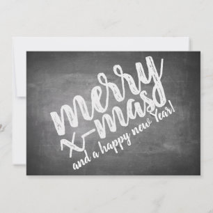 Kerstgroeten op het schoolbord