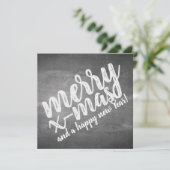 Kerstgroeten op het schoolbord (Staand voorkant)