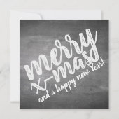 Kerstgroeten op het schoolbord (Voorkant)