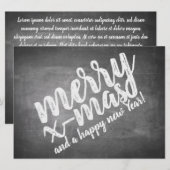 Kerstgroeten op het schoolbord (Voorkant / Achterkant)