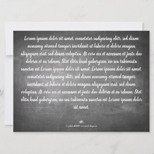 Kerstgroeten op het schoolbord (Achterkant)