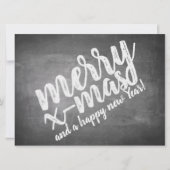 Kerstgroeten op het schoolbord (Voorkant)