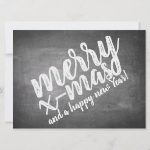 Kerstgroeten op het schoolbord