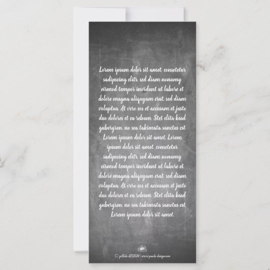 Kerstgroeten op het schoolbord (Achterkant)