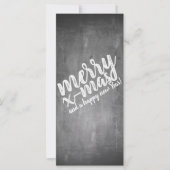 Kerstgroeten op het schoolbord (Voorkant)