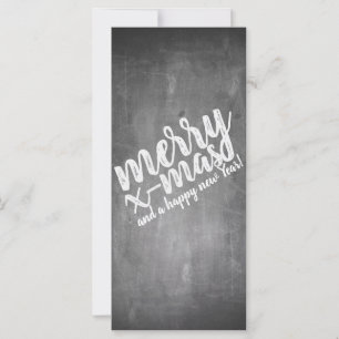 Kerstgroeten op het schoolbord