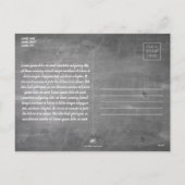 Kerstgroeten op het schoolbord feestdagenkaart (Achterkant)