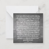 Kerstgroeten op het schoolbord notitiekaartje (Achterkant)