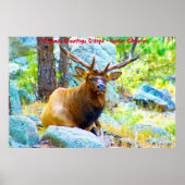 Kerstgroeten opa Hunter Gatherer Poster (Voorkant)