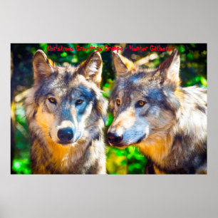 Kerstgroeten opa Hunter Gatherer Poster