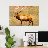 Kerstgroeten opa Hunter Gatherer Poster (Thuiskantoor)