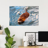 Kerstgroeten opa Hunter Gatherer Poster (Thuiskantoor)