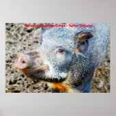 Kerstgroeten opa Hunter Gatherer Poster (Voorkant)