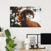 Kerstgroeten opa Hunter Gatherer Poster (Thuiskantoor)