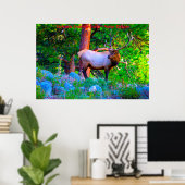 Kerstgroeten opa Hunter Gatherer Poster (Thuiskantoor)