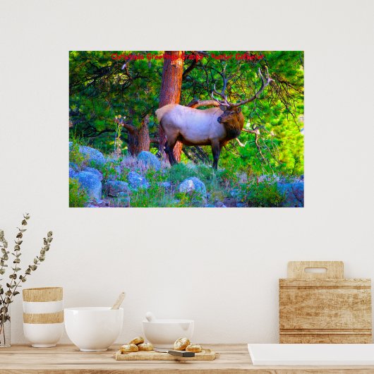 Kerstgroeten opa Hunter Gatherer Poster (Keuken)