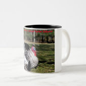 Kerstgroeten opa Hunter Gatherer Tweekleurige Koffiemok (Voorkant rechts)