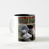 Kerstgroeten opa Hunter Gatherer Tweekleurige Koffiemok (Voorkant links)