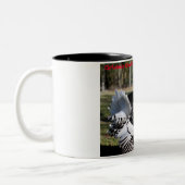 Kerstgroeten opa Hunter Gatherer Tweekleurige Koffiemok (Links)