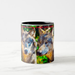 Kerstgroeten opa Hunter Gatherer Tweekleurige Koffiemok