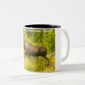 Kerstgroeten opa Hunter Gatherer Tweekleurige Koffiemok (Voorkant rechts)